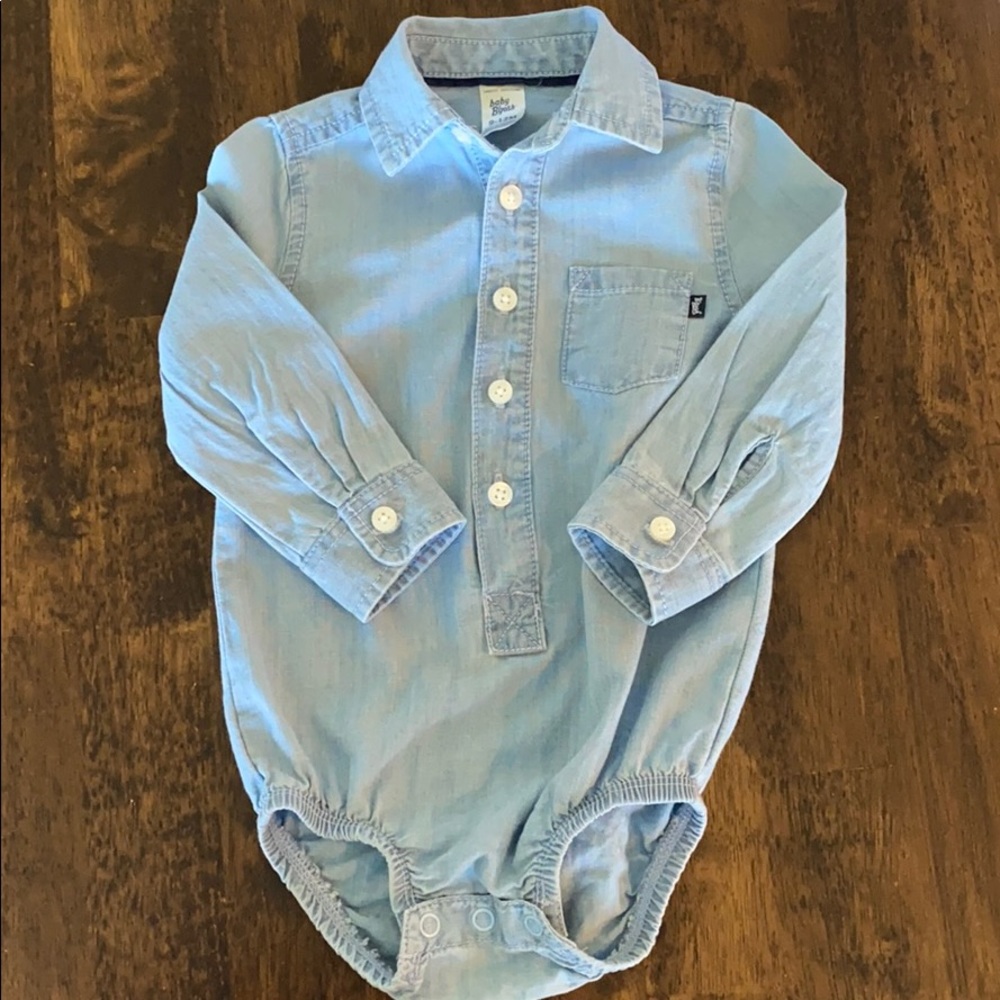 Baby B’Gosh Long Sleeved Collared Bodysuit